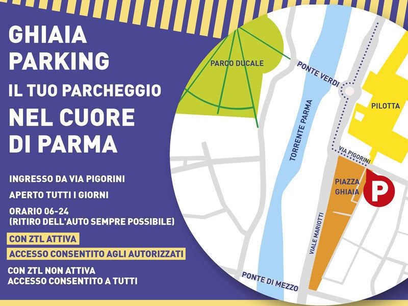 Ghiaia Parking: il tuo parcheggio nel cuore di Parma