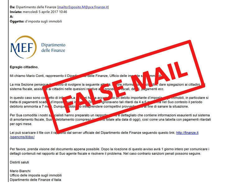 false mail