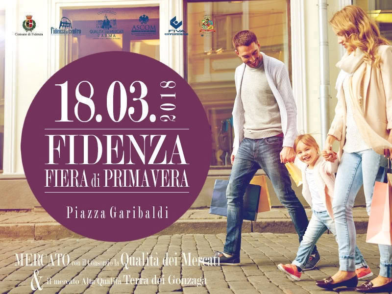 Mercato a Fidenza 18 marzo 2018