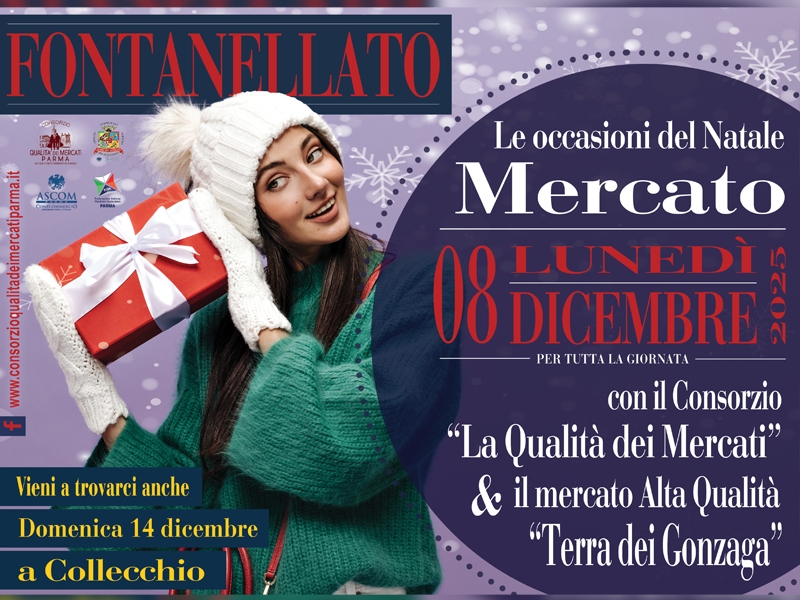 mercato fontanellato luendì 8 dicembre 2025